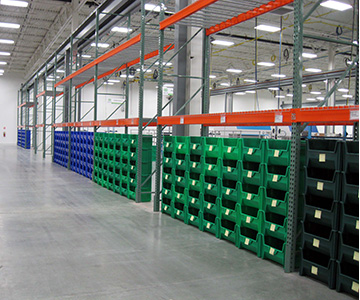 Pallet Racking with Bin Storage