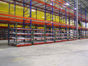 Pallet Racking with custom fork-liftable Flow Modules