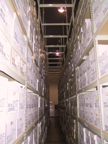 Rivet Shelving - Record Archive Storage