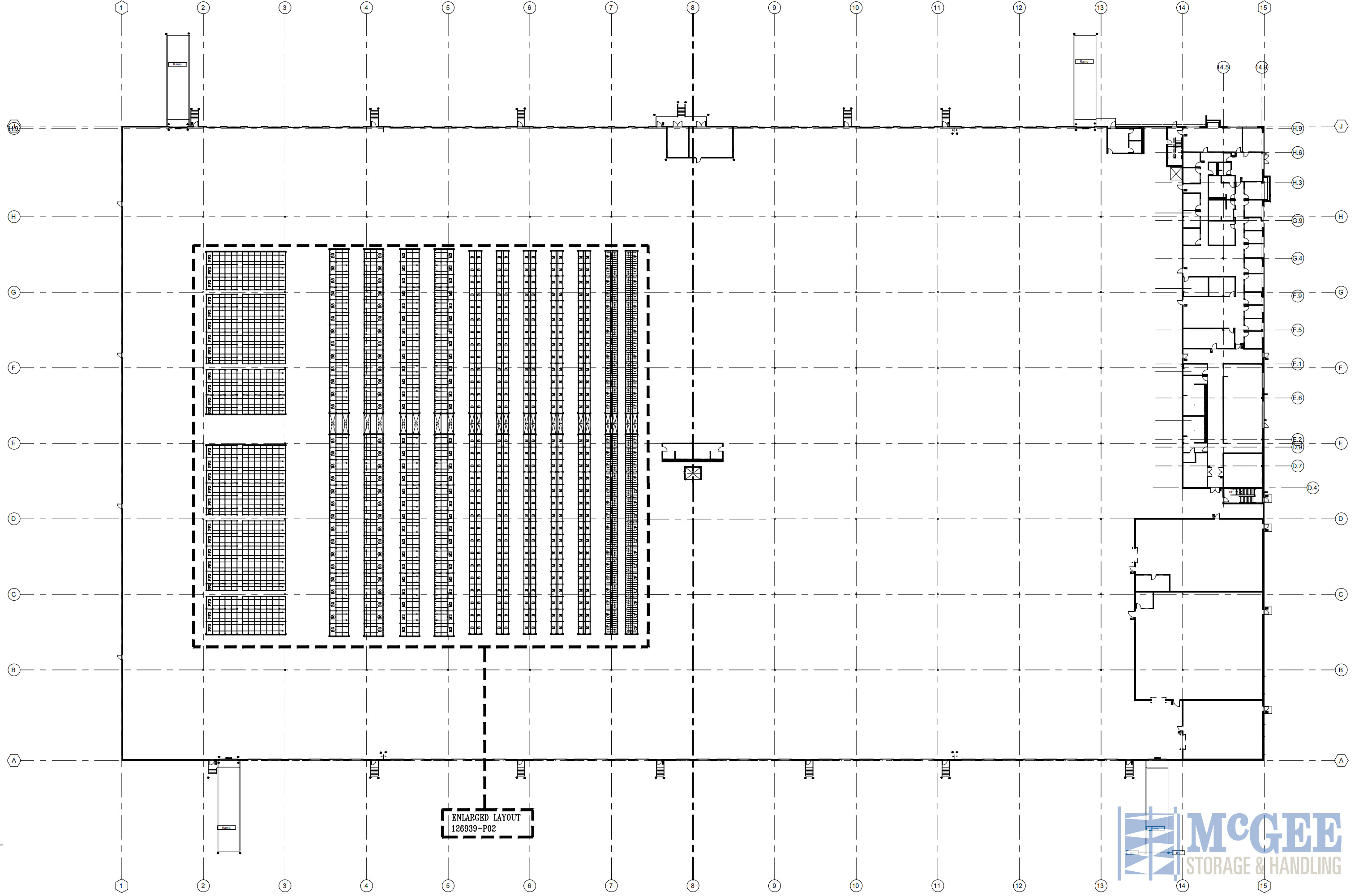 A bird's eye view of the full area design.