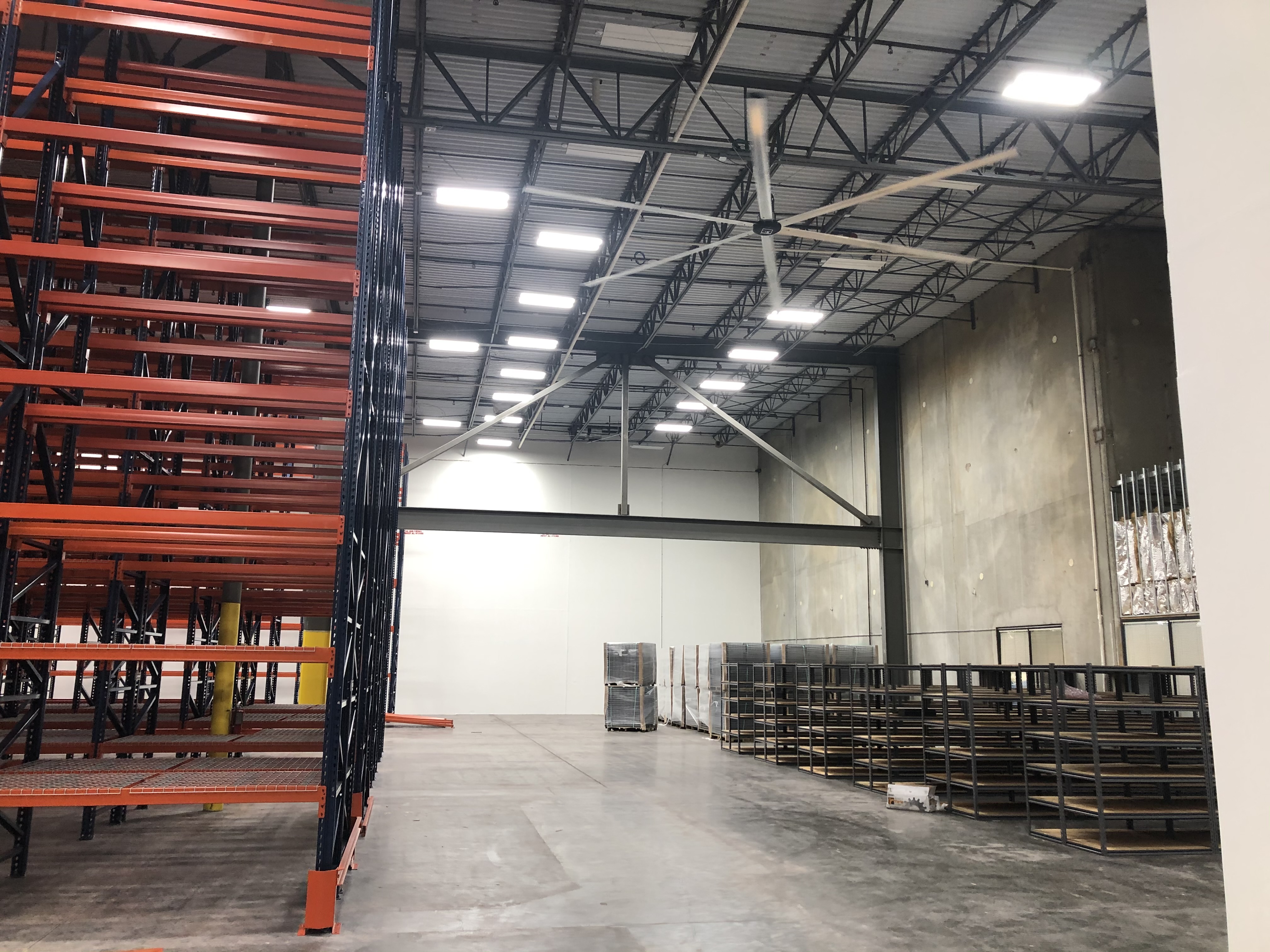 Pallet racking and rivet shelving