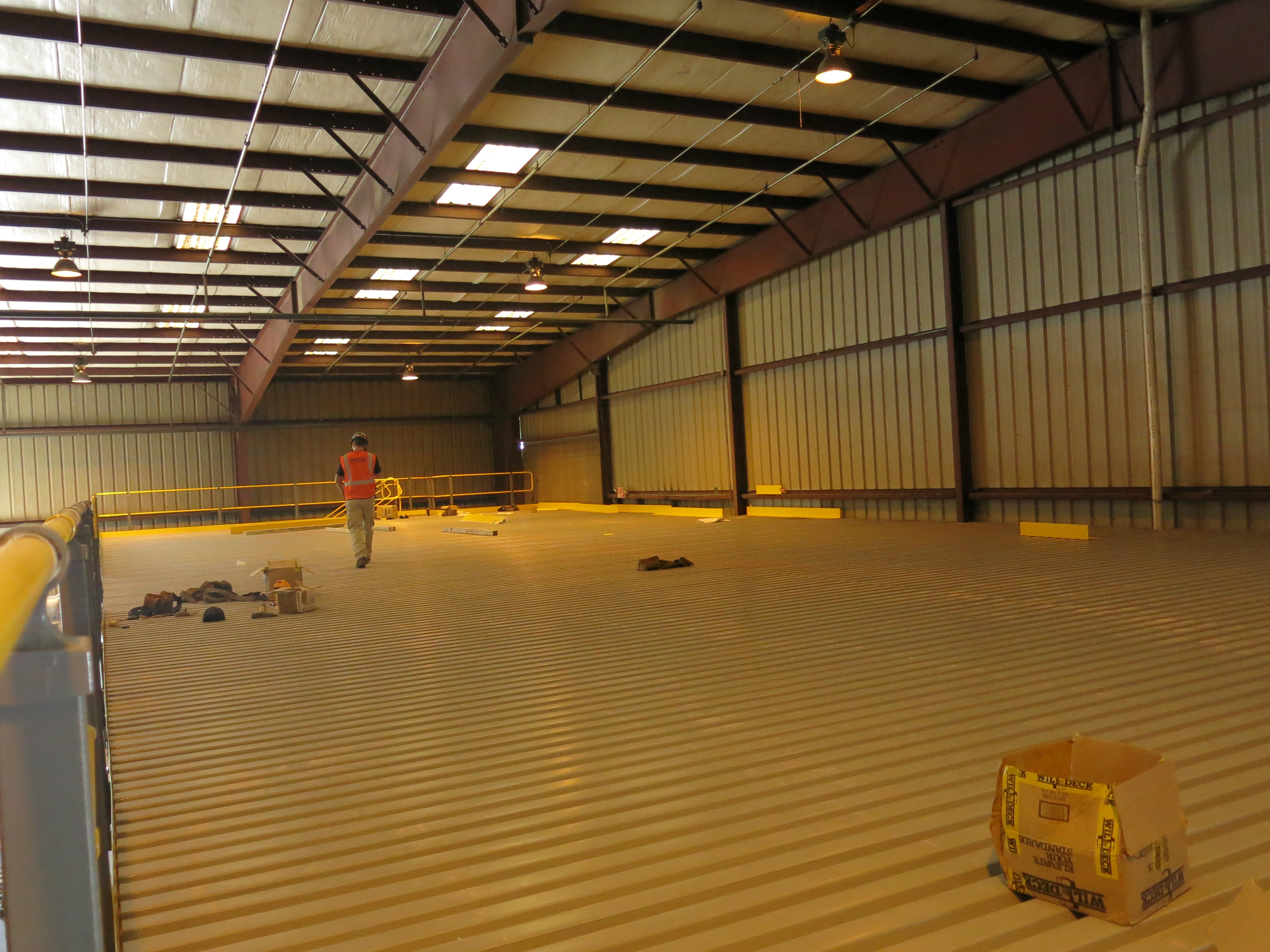 B-Deck Sub Floor before Wood Decking Applied